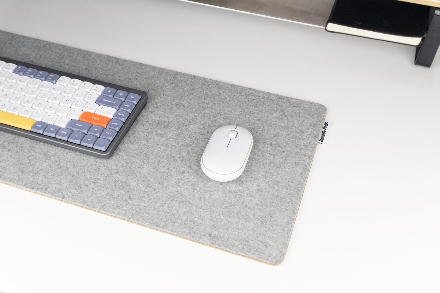 BeaverPeak - Felt and Cork Desk Mat, Wool and Cork Desk Mat, Anti-Microbial Wool Desk Pad, anti Slip Cork Layer, Merino Wool Laptop Mat, Made in Canada - Serious Techies