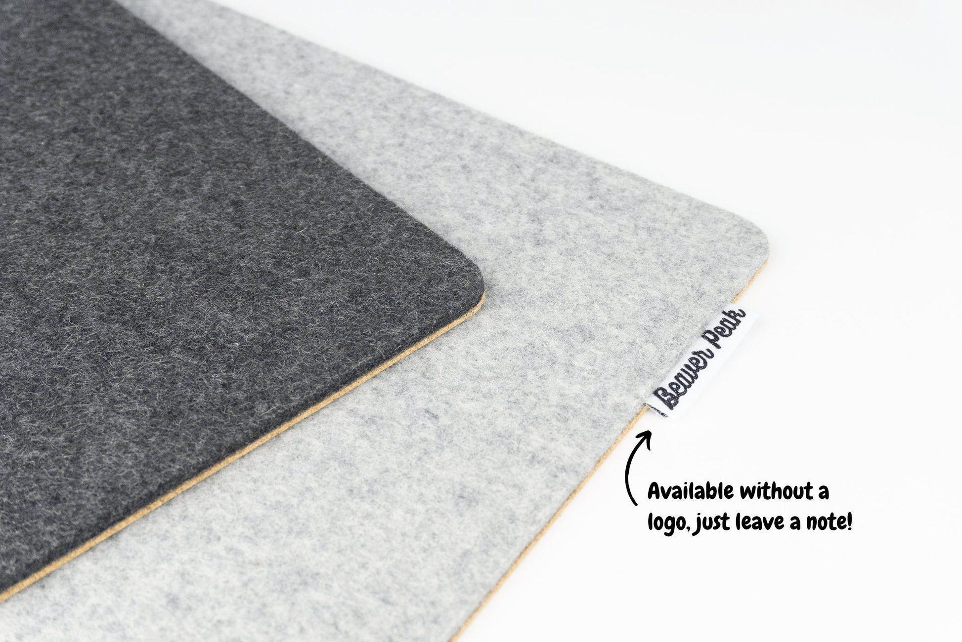 BeaverPeak - Felt and Cork Desk Mat, Wool and Cork Desk Mat, Anti-Microbial Wool Desk Pad, anti Slip Cork Layer, Merino Wool Laptop Mat, Made in Canada - Serious Techies