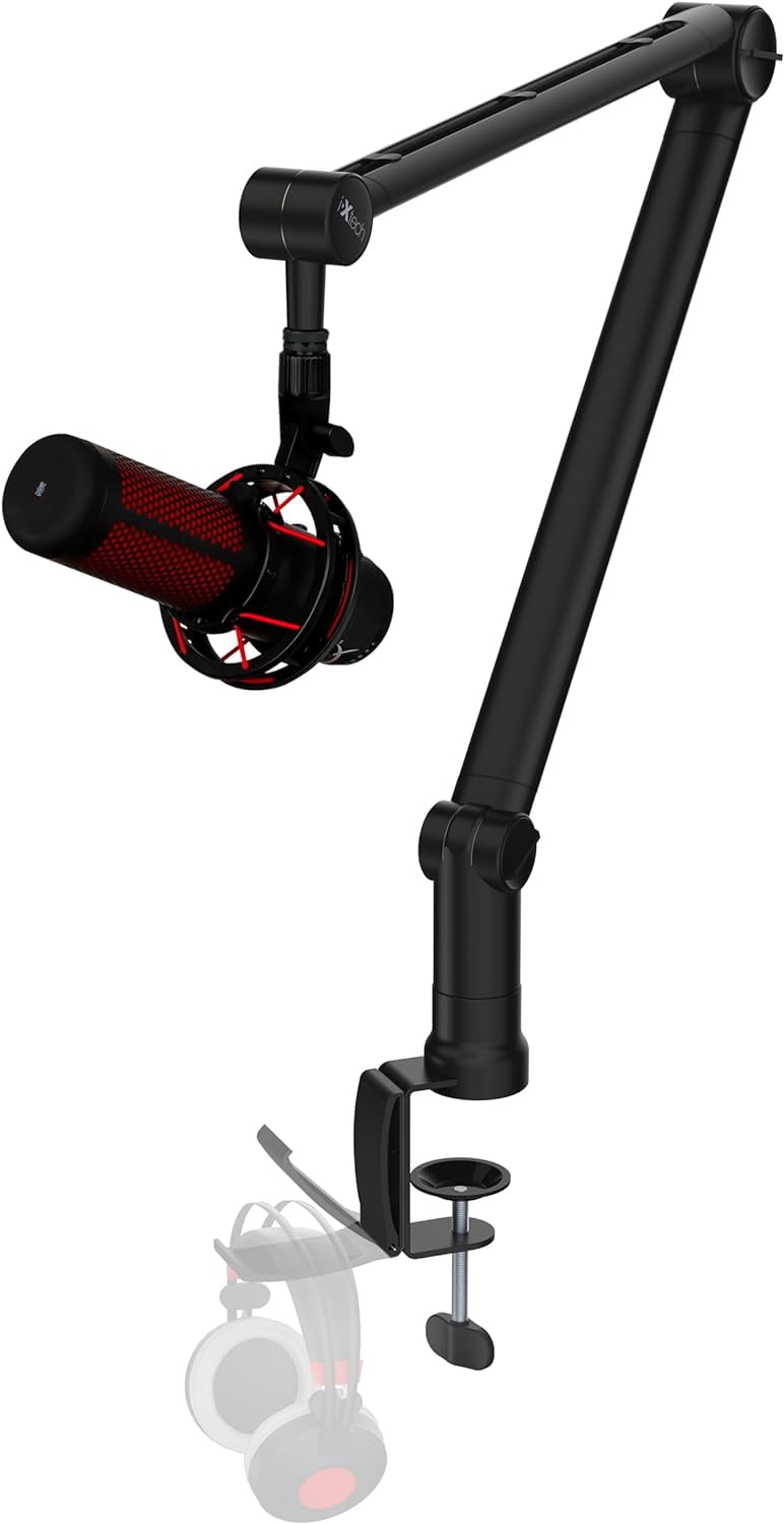 IXTECH - Adjustable Microphone Boom Arm with Desk Mount, 4.5 Lb - Serious Techies