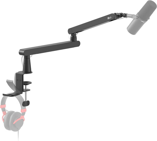 IXTECH - Mic Boom Arm Stand LP Microphone Stand Low Profile Microphone Arm Adjustable for Blue Yeti Shure Sm7B Hyperx Quadcast Rode Fifine, Mic Arm for Gaming Podcasting Lizard Pro - Serious Techies