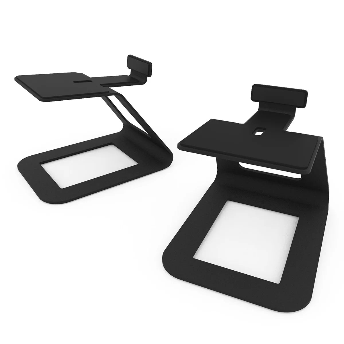 Kanto - SE6 Elevated Desktop Speaker Stands for Large Speakers - Pair (Black) - Serious Techies