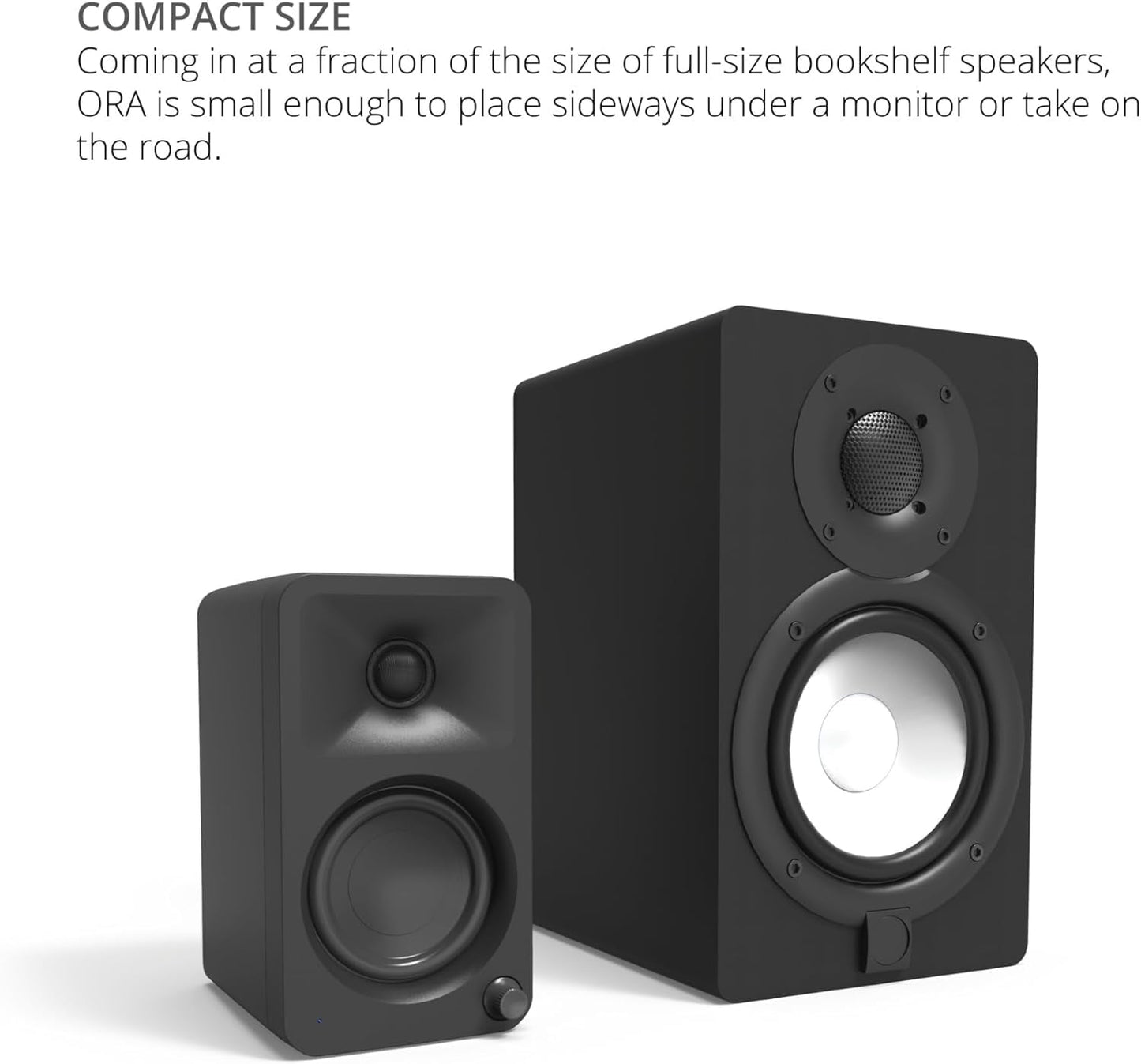 Kanto - ORAMB Powered Reference Bluetooth Desktop Speakers - Serious Techies