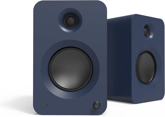 Kanto - REN BLUE Bluetooth Powered Bookshelf Speakers - Matte Blue Pair with 1 Year Amber Protection Extension Plan (2024) - Serious Techies