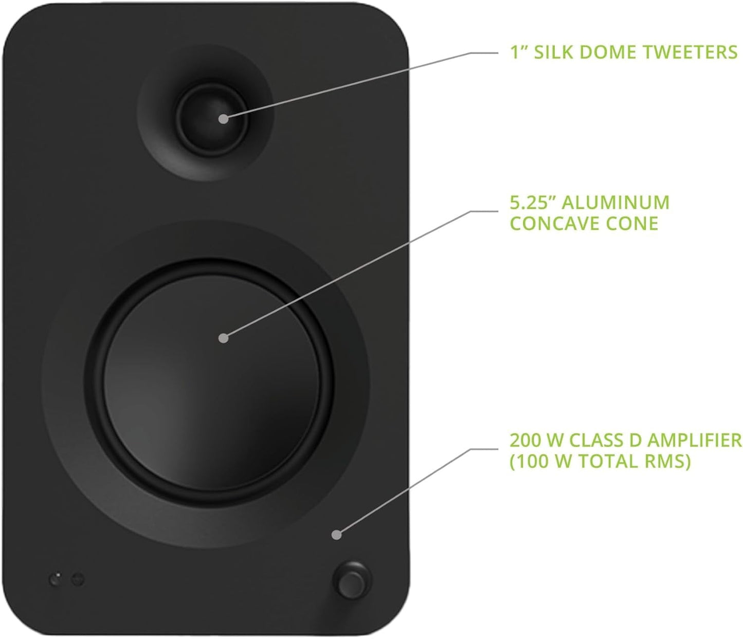 Kanto - REN MB Bluetooth Powered Bookshelf Speakers - Matte Black Pair with 1 Year Amber Protection Extension Plan (2024) - Serious Techies