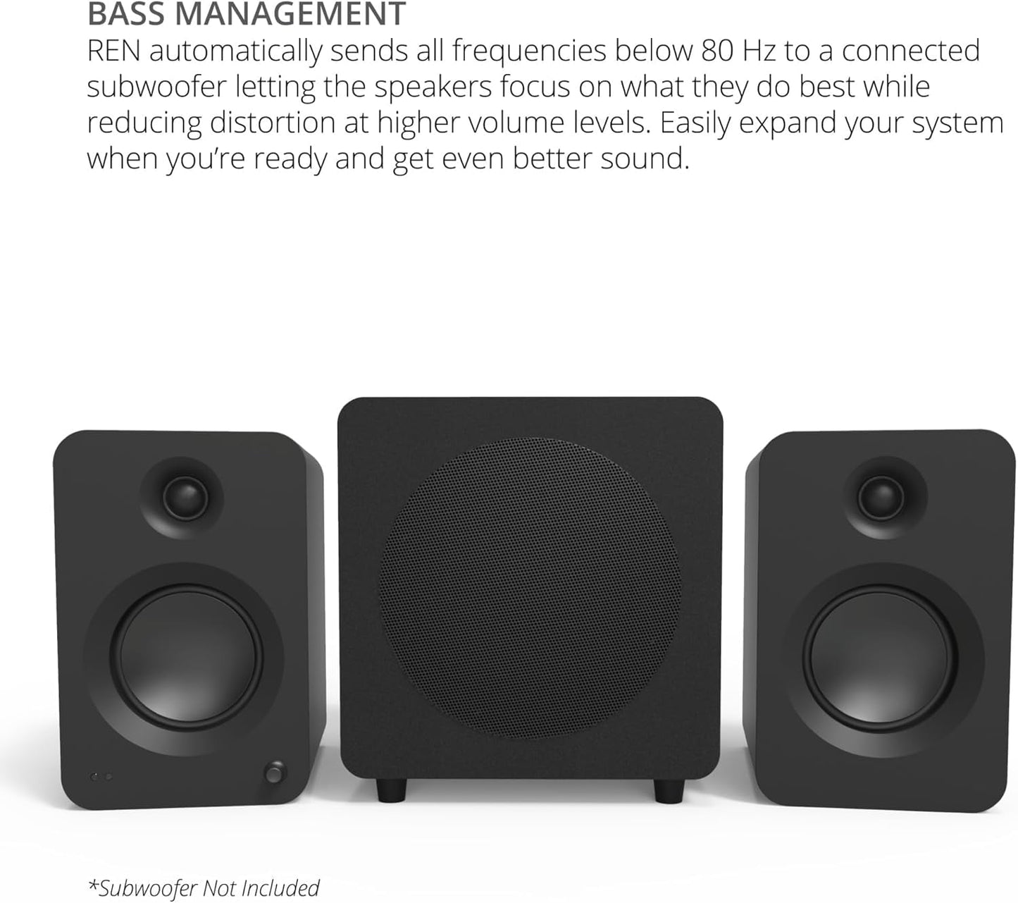 Kanto - REN MW Bluetooth Powered Bookshelf Speakers - Matte White Pair with 6 Year Amber Protection Plan (2024) Serious Techies