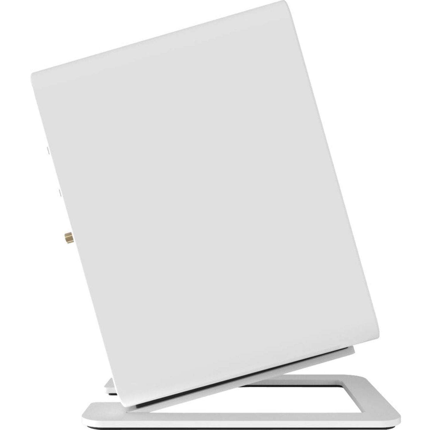 Kanto - S6W Tilted Desktop Speaker Stands for Large Speakers, White (Pair) - Serious Techies