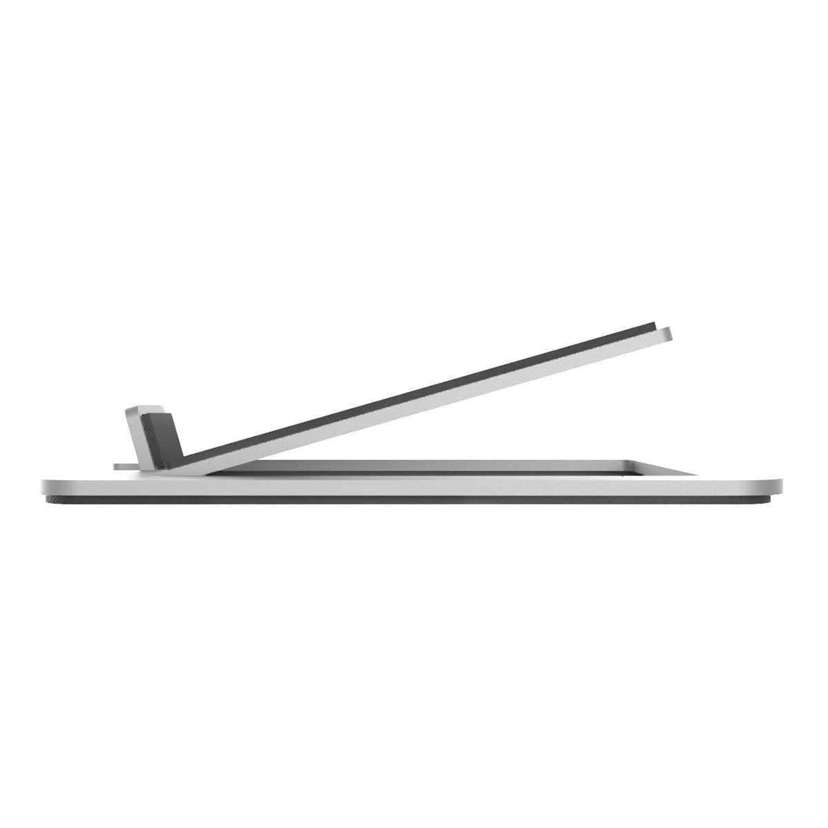 Kanto - S6W Tilted Desktop Speaker Stands for Large Speakers, White (Pair) - Serious Techies