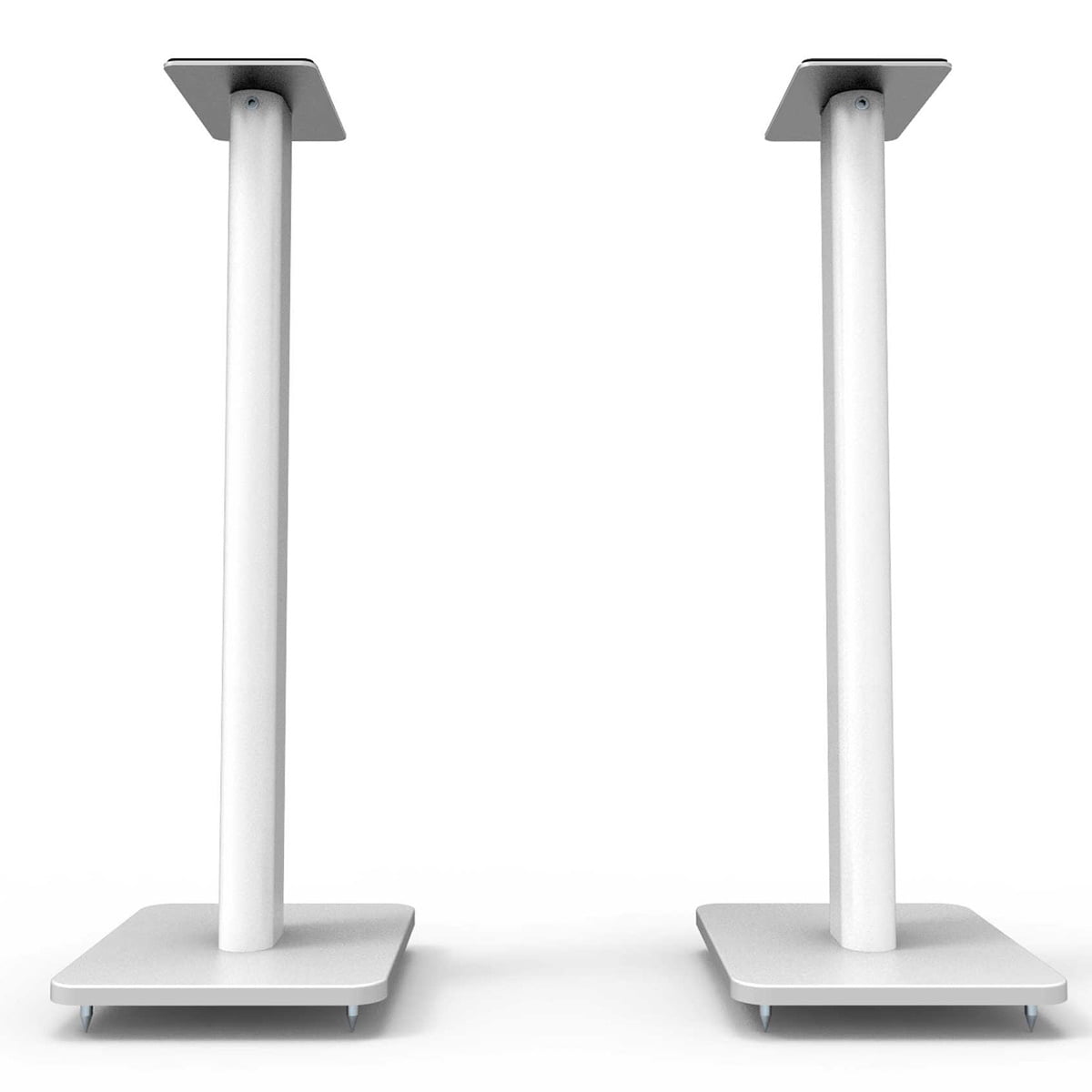 Kanto - SP32PL 32" Bookshelf Speaker Stands with Rotating Top Plates and Cable Management – Pair (White) - Serious Techies