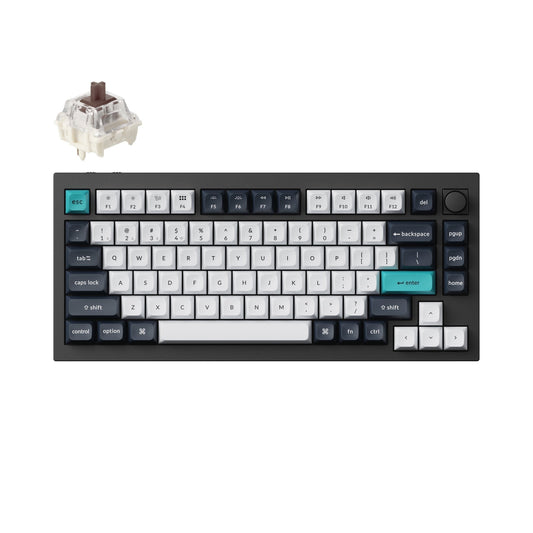 Keychron - Q1 Max RGB QMK/VIA Custom Mechanical Keyboard, Hot-Swappable Full Metal Programmable Knob with Gateron Jupiter Brown Switch, 2.4 Ghz/Bluetooth/Wired Gaming Keyboard for Mac Windows Linux - Serious Techies