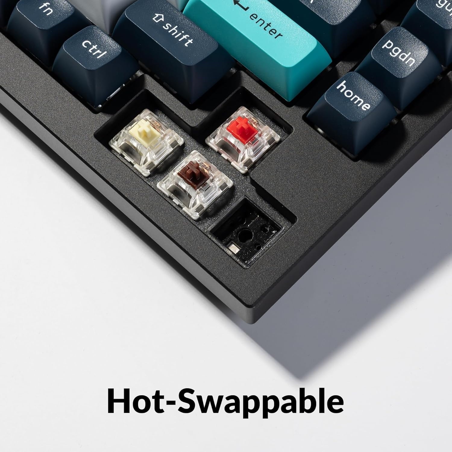 Keychron - Q1 Max RGB QMK/VIA Custom Mechanical Keyboard, Hot-Swappable Full Metal Programmable Knob with Gateron Jupiter Brown Switch, 2.4 Ghz/Bluetooth/Wired Gaming Keyboard for Mac Windows Linux - Serious Techies