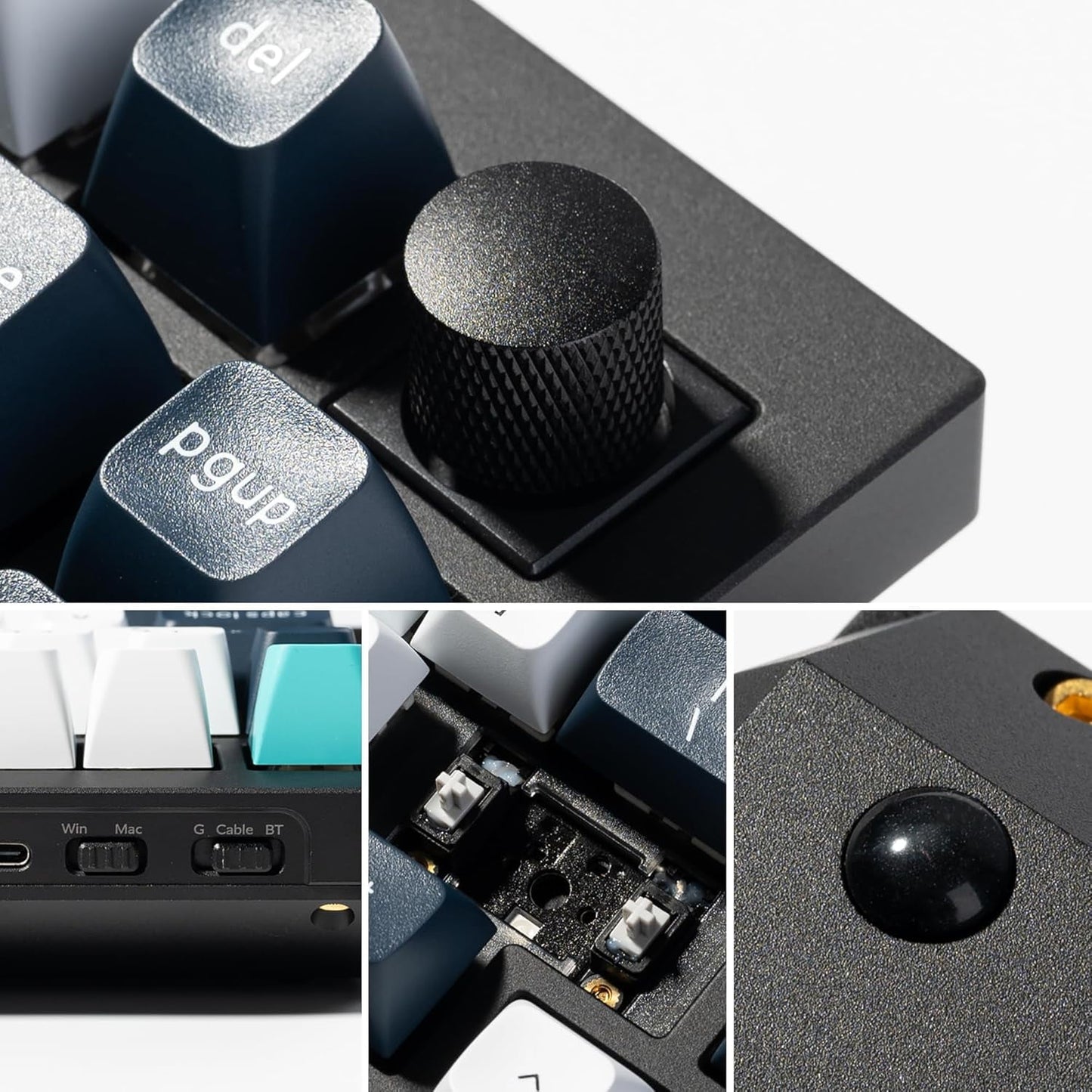 Keychron - Q1 Max RGB QMK/VIA Custom Mechanical Keyboard, Hot-Swappable Full Metal Programmable Knob with Gateron Jupiter Brown Switch, 2.4 Ghz/Bluetooth/Wired Gaming Keyboard for Mac Windows Linux - Serious Techies