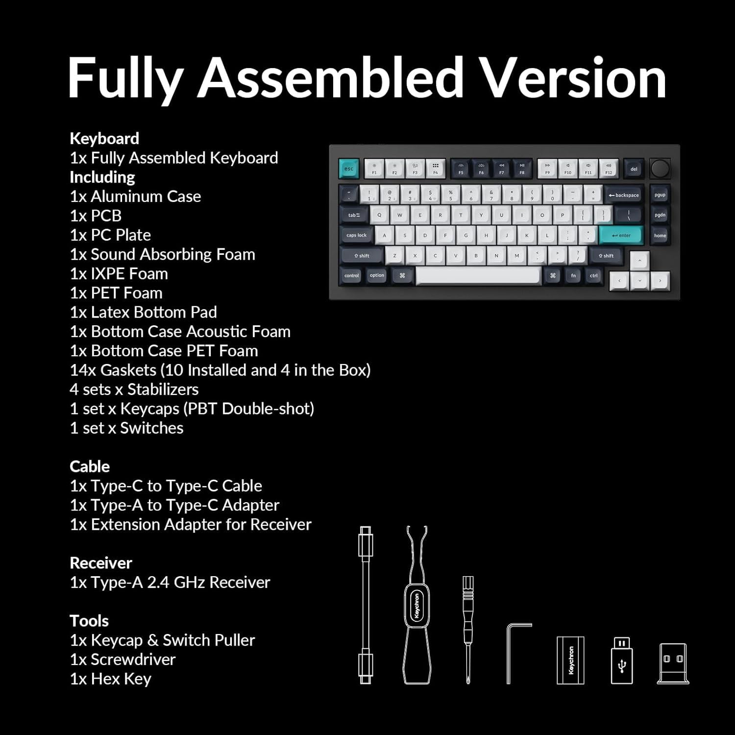 Keychron - Q1 Max RGB QMK/VIA Custom Mechanical Keyboard, Hot-Swappable Full Metal Programmable Knob with Gateron Jupiter Brown Switch, 2.4 Ghz/Bluetooth/Wired Gaming Keyboard for Mac Windows Linux - Serious Techies
