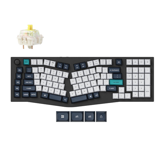 Keychron - Q13 Max Alice Layout QMK Wireless Custom Ergonomic Mechanical Keyboard with Bt5.2/2.4Ghz/Usb-C, Hot Swappable PBT Keycaps, RGB Backlight, Banana Switch & Knob for Macos & Windows, Linux - Serious Techies