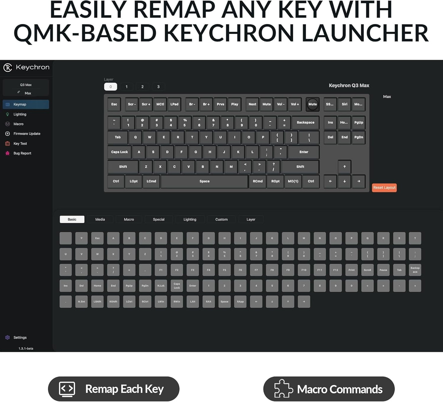 Keychron  - Q3 Max Wireless Custom Mechanical Keyboard, Full Aluminum 2.4 Ghz Bluetooth QMK TKL Layout RGB with Hot-Swappable Gateron Brown Switch Compatible with Mac Windows Linux - Serious Techies