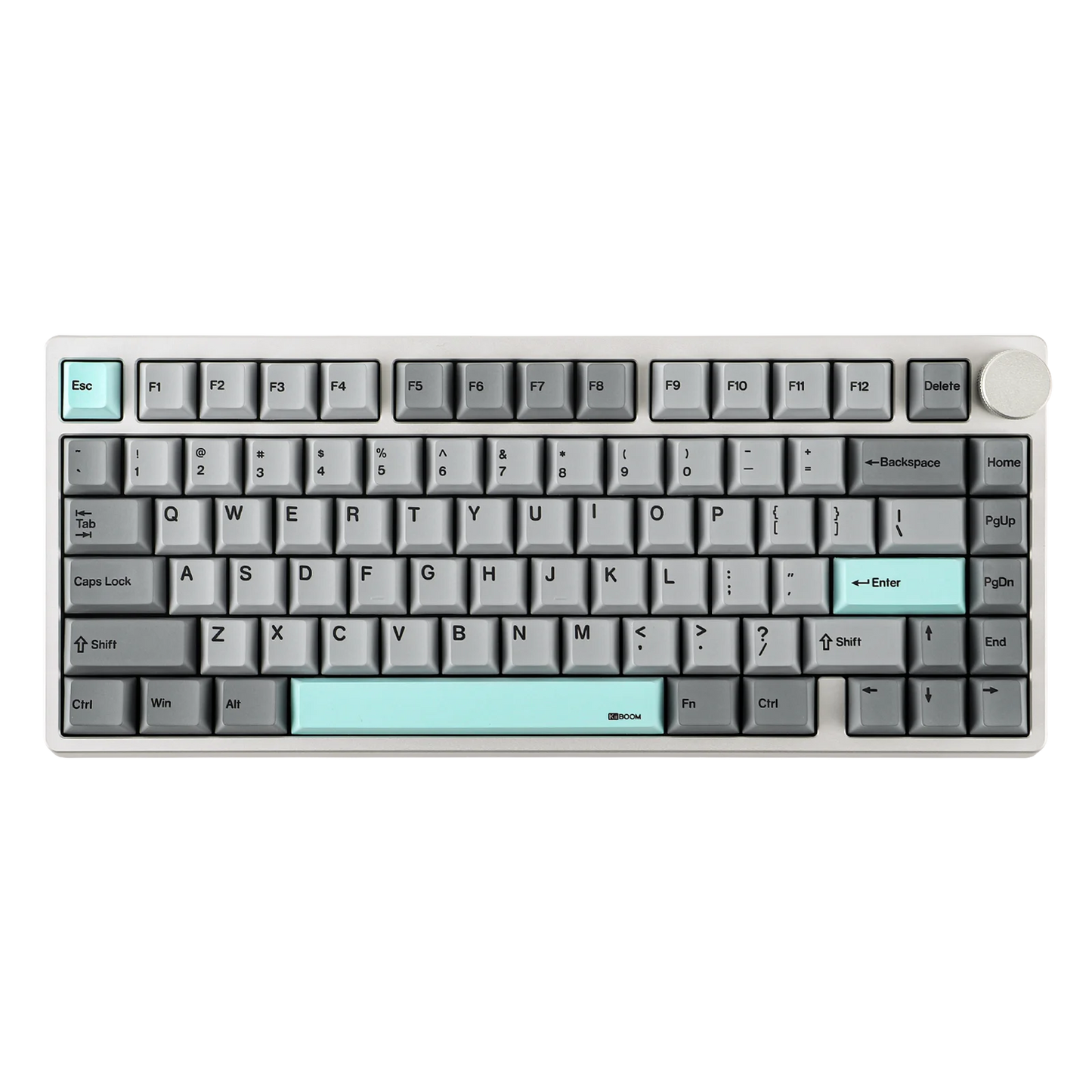 KiiBOOM - Moonshadow V2 V2 75% QMK&VIA Wired Usb-C/Bt5.0/2.4Ghz Wireless Hot-Swap Aluminum Mechanical Gaming Keyboard with FR4 Plate