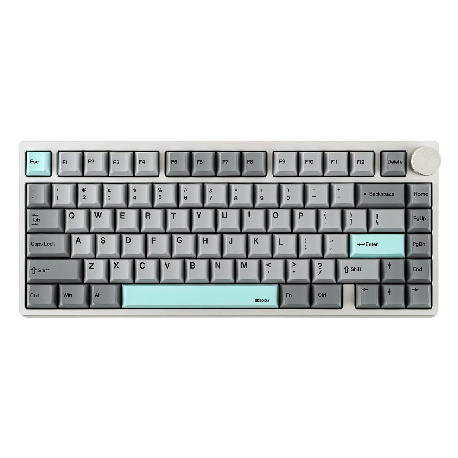 KiiBOOM - Moonshadow V2 V2 75% QMK&VIA Wired Usb-C/Bt5.0/2.4Ghz Wireless Hot-Swap Aluminum Mechanical Gaming Keyboard with FR4 Plate