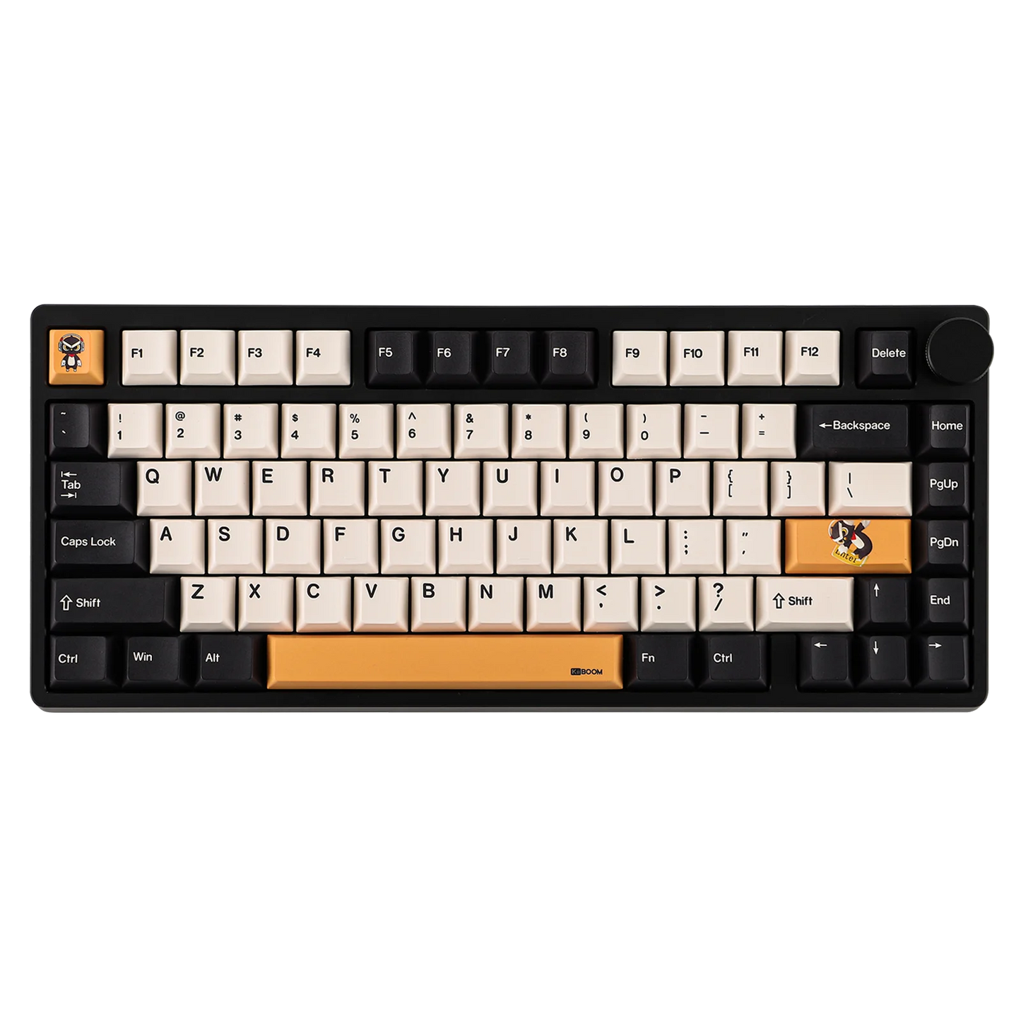 KiiBOOM - Moonshadow V2 V2 75% QMK&VIA Wired Usb-C/Bt5.0/2.4Ghz Wireless Hot-Swap Aluminum Mechanical Gaming Keyboard with FR4 Plate