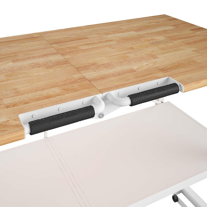 KOBALT - 52-In L X 34-In H Rolling White Wood Portable Work Bench - Serious Techies