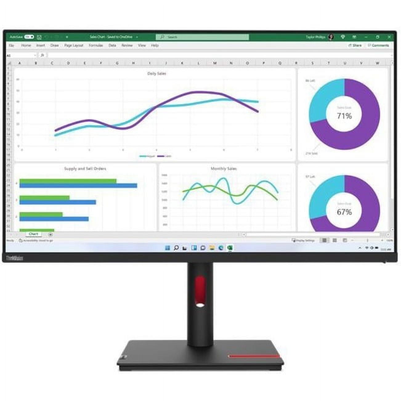Lenovo - ThinkVision T32H-30 32" WQHD 2560X1440 60Hz 4Ms LCD IPS Monitor - Serious Techies
