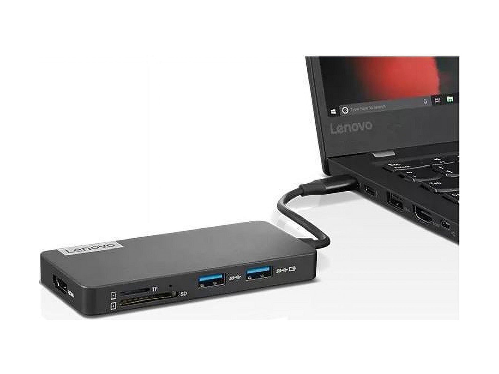 Lenovo - USB-C 7-In-1 Laptop Docking Station, Retail Packaging, with Accessories Included - Serious Techies