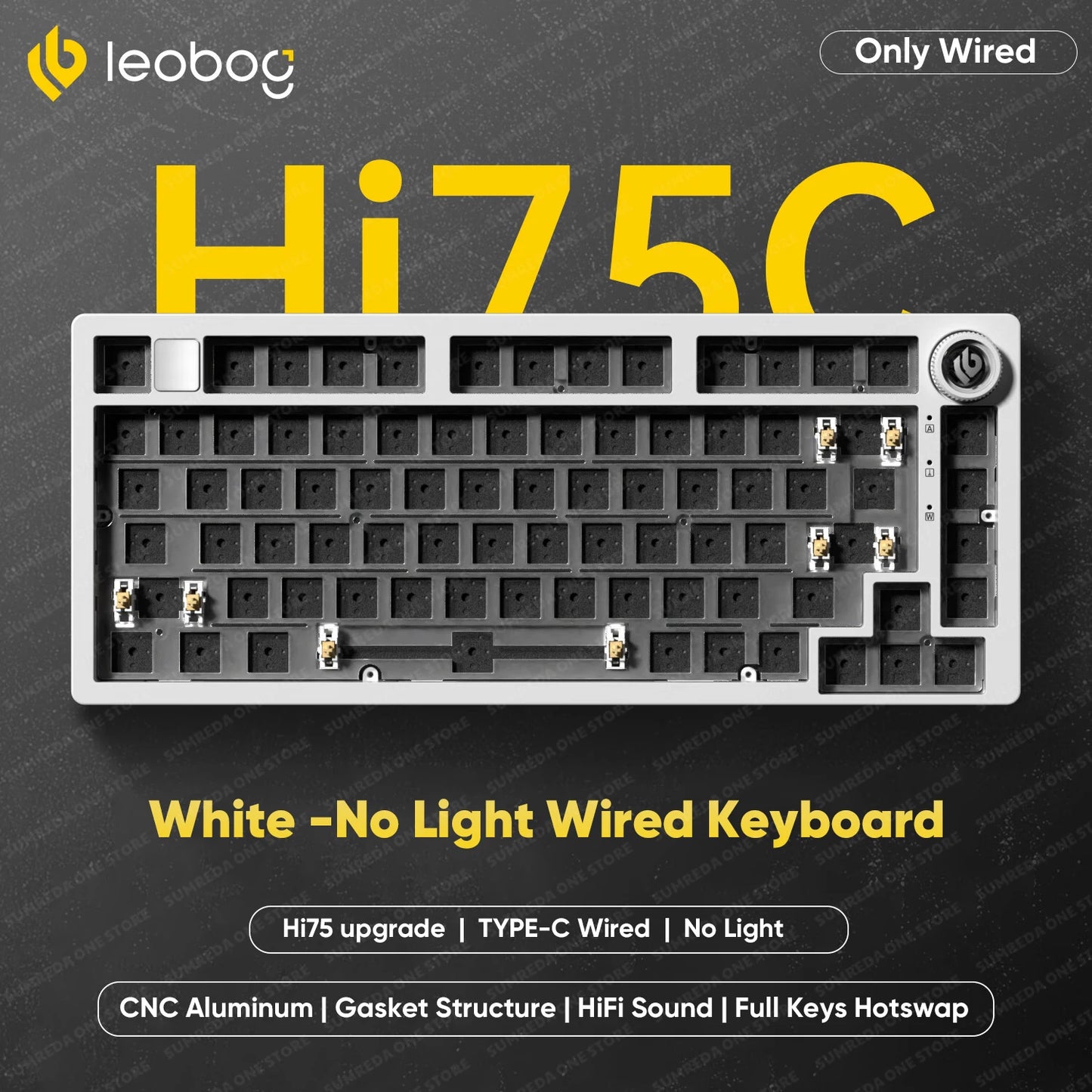 Leobog - Hi75C Hi75C Pro Hi75 Gaming Aluminum Wireless Mechanical Keyboard Kit 81Keys Bluetooth 2.4G Wired Hotswap Gamer Keyboard - Serious Techies