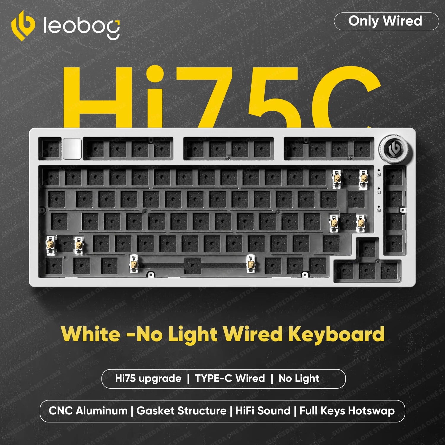 Leobog - Hi75C Hi75C Pro Hi75 Gaming Aluminum Wireless Mechanical Keyboard Kit 81Keys Bluetooth 2.4G Wired Hotswap Gamer Keyboard - Serious Techies