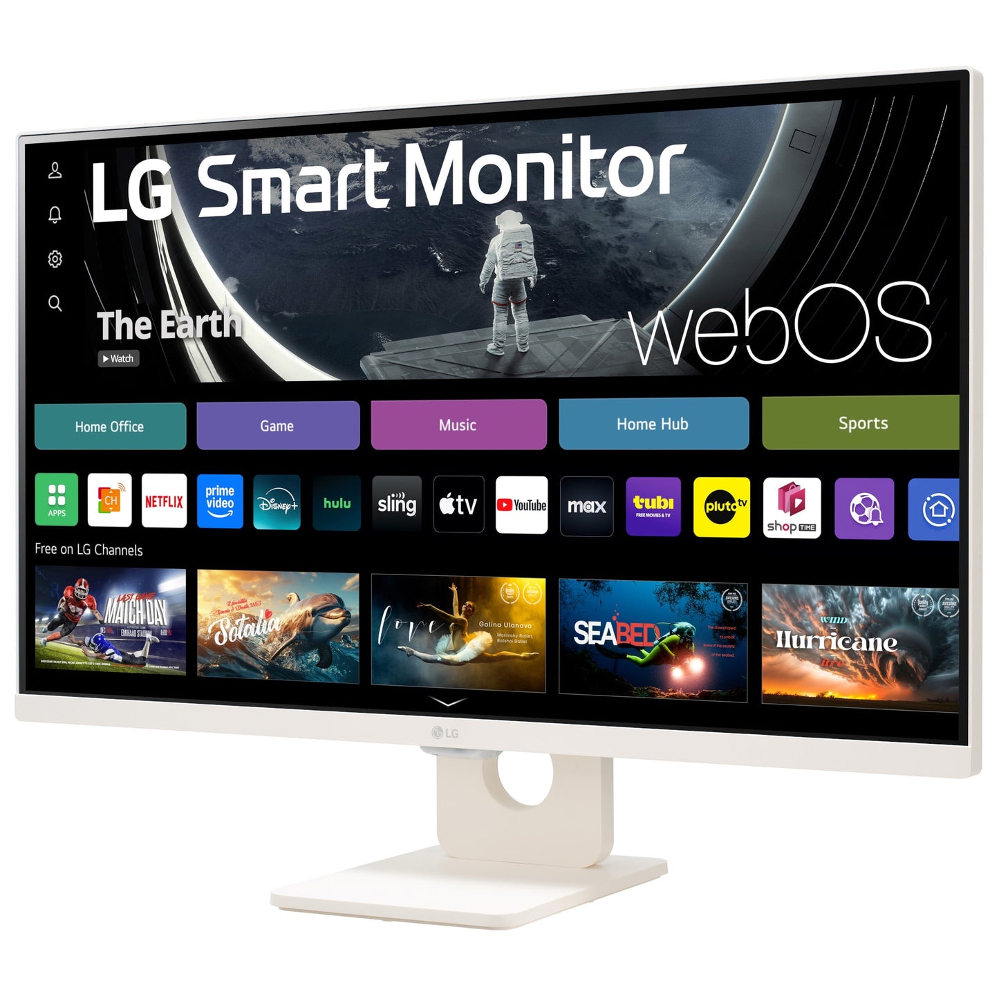 LG - 27" FHD IPS Smart Monitor with Webos 100Hz, White, 27U55WSA-W - Serious Techies
