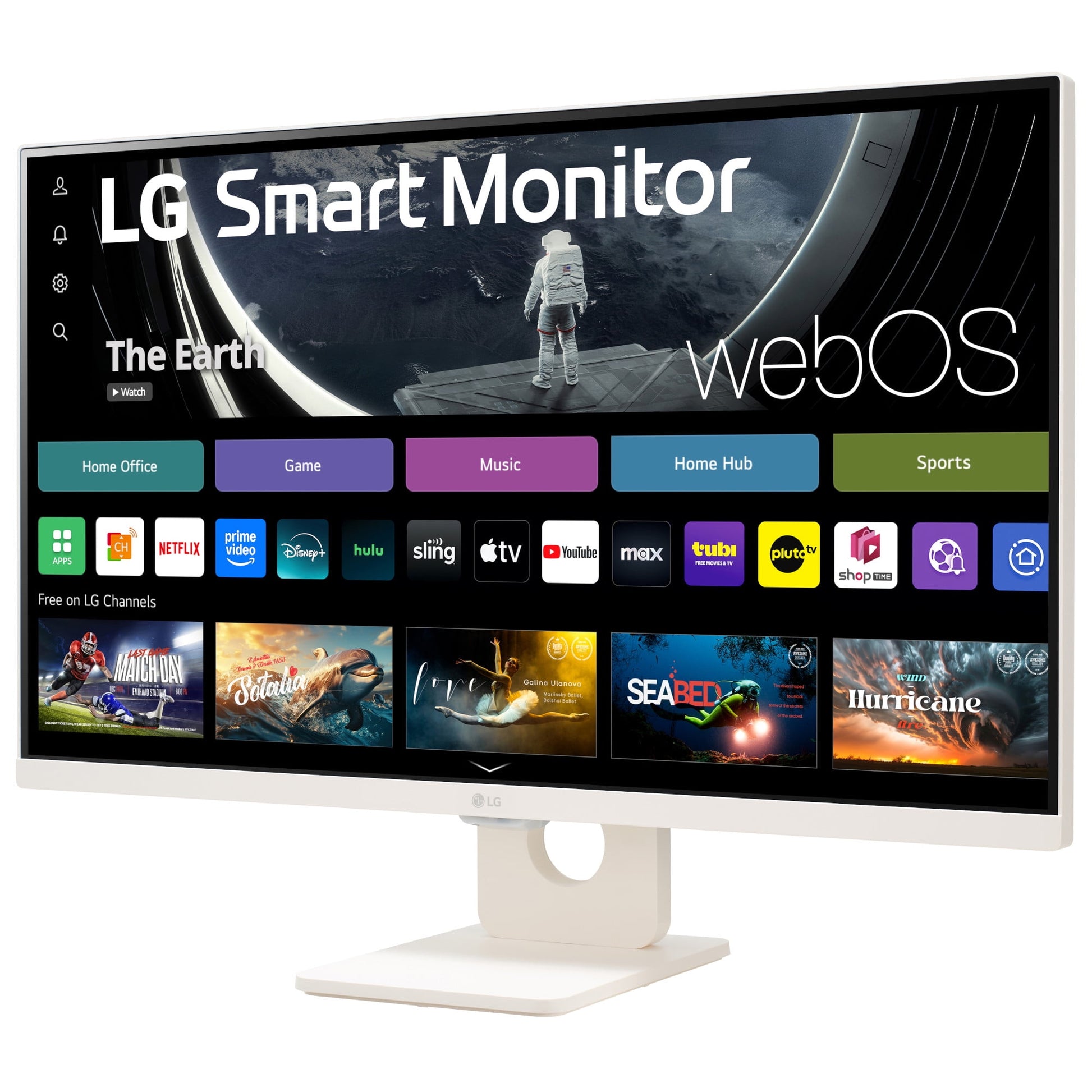 LG - 27" FHD IPS Smart Monitor with Webos 100Hz, White, 27U55WSA-W - Serious Techies