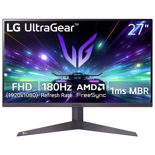 LG - 27" Ultragear FHD 1080P 180Hz Gaming Monitor, Black, 27GS40W-B - Serious Techies