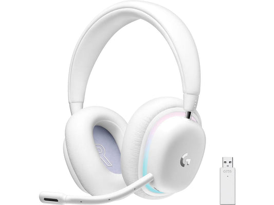 Logitech - G735 Wireless Gaming Headset, Customizable LIGHTSYNC RGB Lighting, Bluetooth, 3.5 MM Aux Compatible with PC, Mobile Devices, Detachable Mic - White Mist - Serious Techies