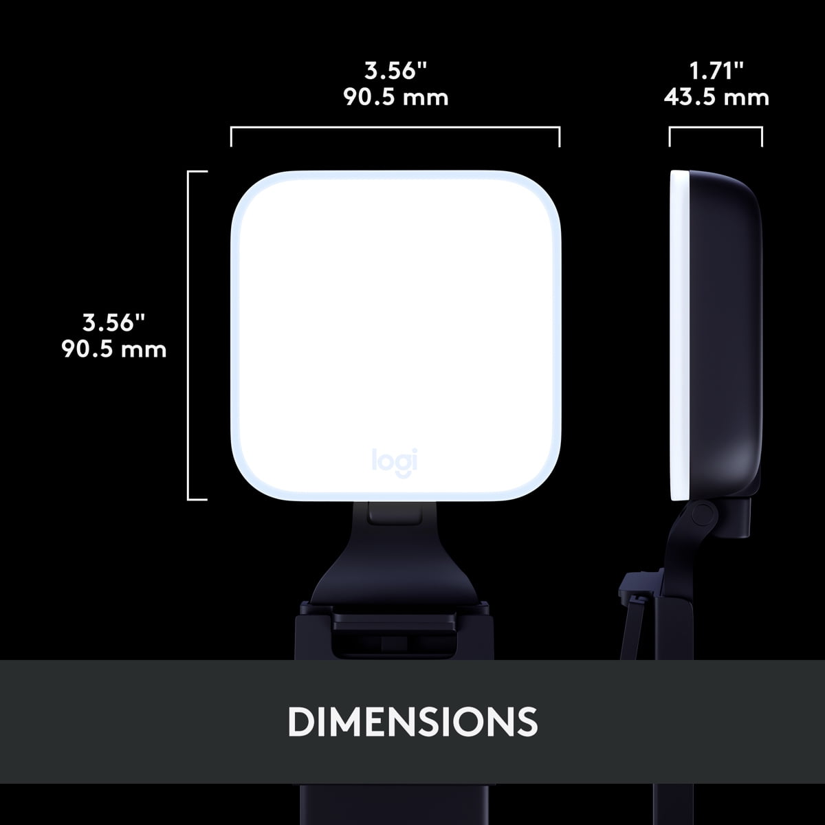 Logitech - Litra Glow Premium Streaming Light, Black 946000001 - Serious Techies
