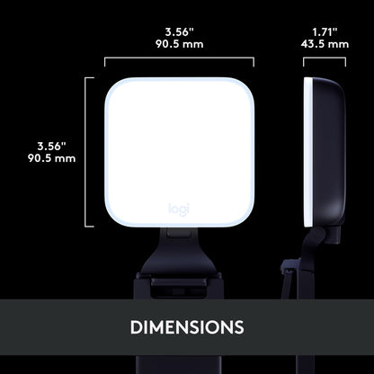 Logitech - Litra Glow Premium Streaming Light, Black 946000001 - Serious Techies