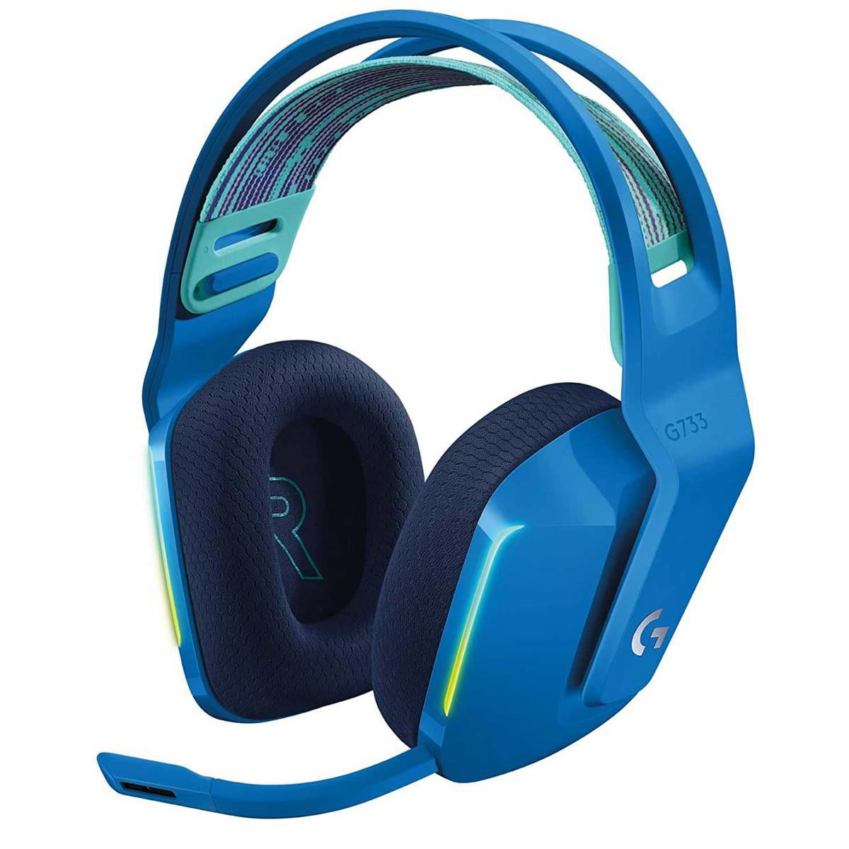 Logitech - G733 LIGHTSPEED Wireless Gaming Headset with Suspension Headband, LIGHTSYNC RGB, Blue VO!CE Mic Technology and PRO-G Audio Drivers, Black - Serious Techies