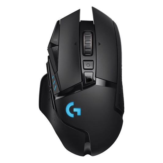 502 LIGHTSPEED Wireless Gaming Mouse, HERO 25K Sensor, 25,600 DPI, RGB, Adjustable Weights, 11 Programmable Buttons, Long Battery Life, On-Board Memory, PC / Mac - Serious Techies