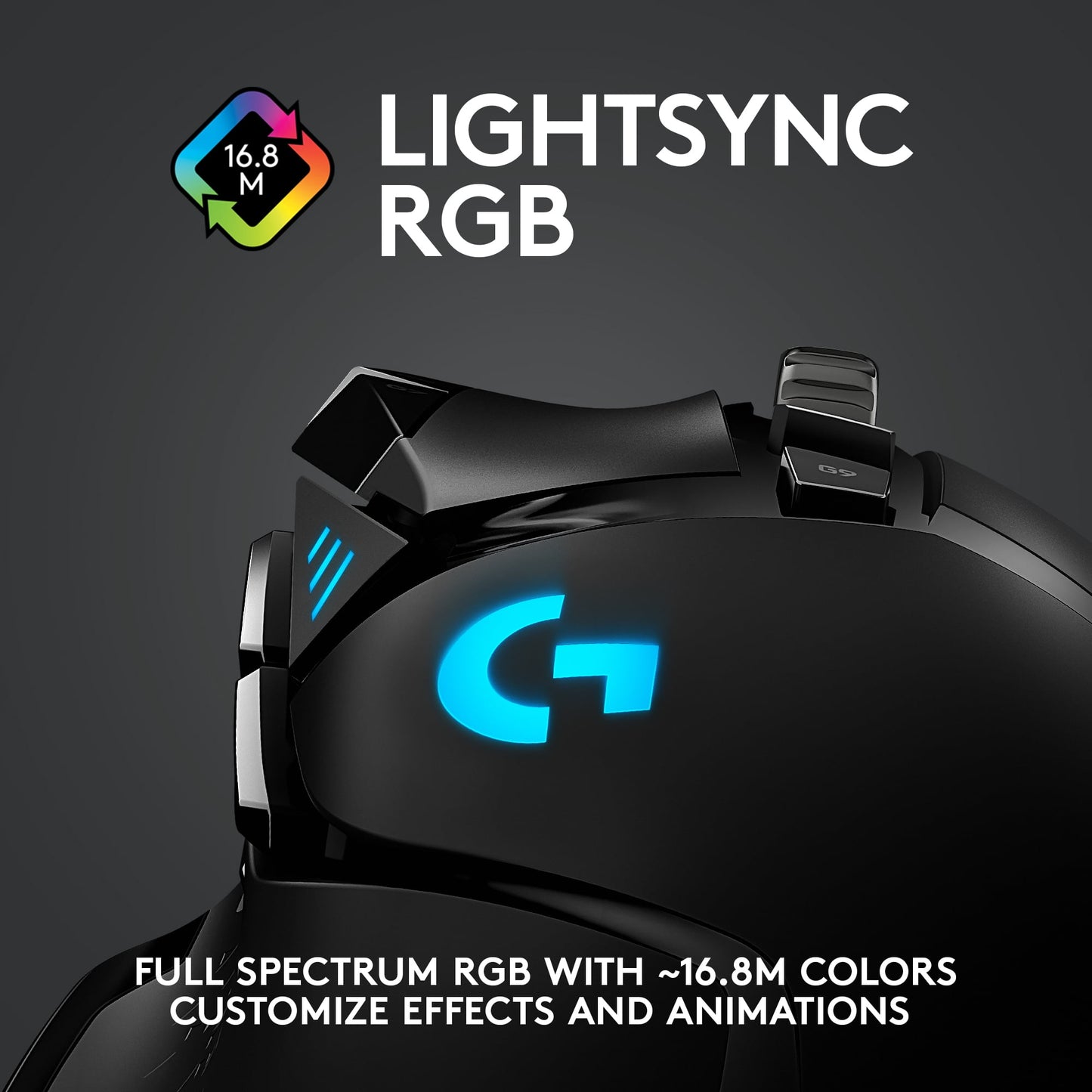 502 LIGHTSPEED Wireless Gaming Mouse, HERO 25K Sensor, 25,600 DPI, RGB, Adjustable Weights, 11 Programmable Buttons, Long Battery Life, On-Board Memory, PC / Mac - Serious Techies