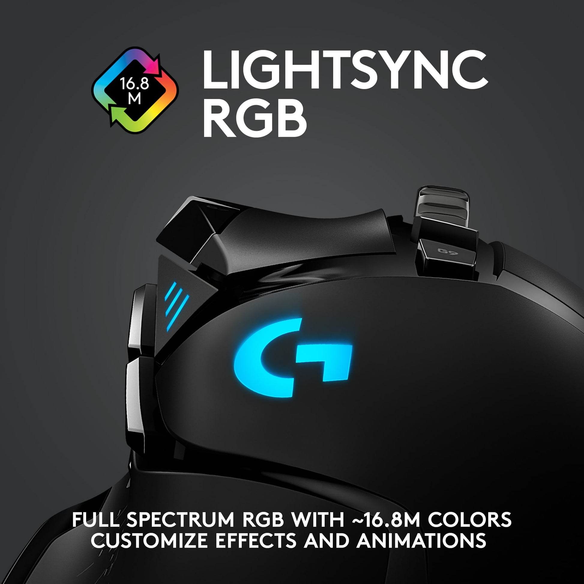 502 LIGHTSPEED Wireless Gaming Mouse, HERO 25K Sensor, 25,600 DPI, RGB, Adjustable Weights, 11 Programmable Buttons, Long Battery Life, On-Board Memory, PC / Mac - Serious Techies