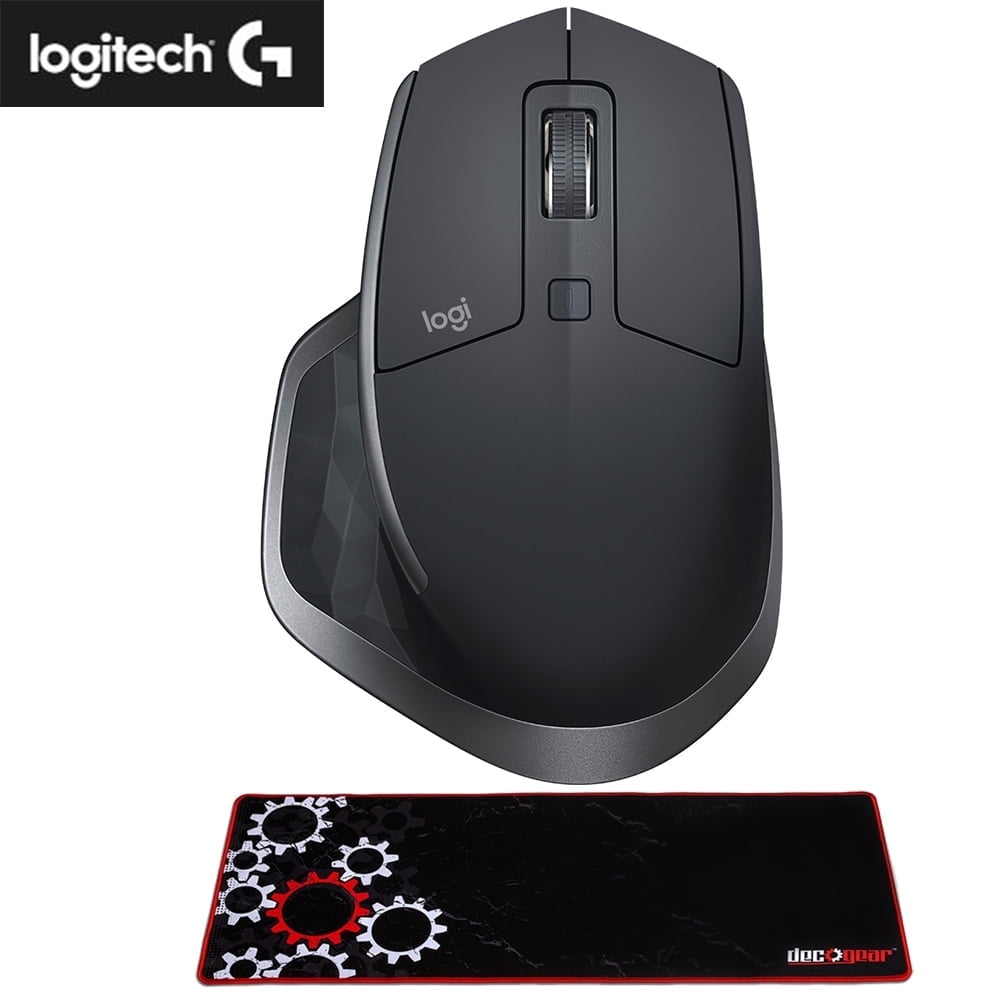 910-005965 MX Master 2S Wireless Mouse Bundle with Deco Gear Large Extended Pro Gaming Mouse Pad Water Resistant Non-Slip 12 X 32 Inch - Serious Techies