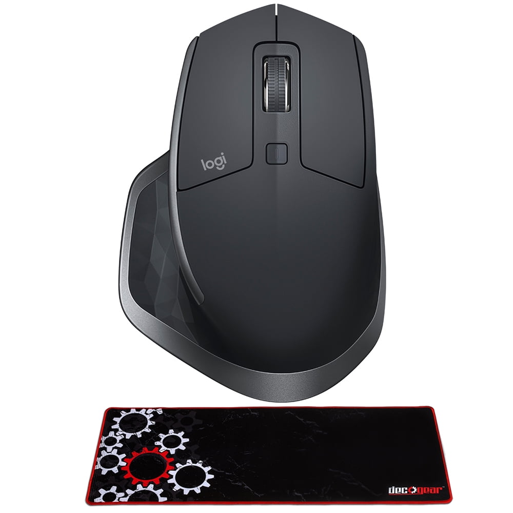 910-005965 MX Master 2S Wireless Mouse Bundle with Deco Gear Large Extended Pro Gaming Mouse Pad Water Resistant Non-Slip 12 X 32 Inch - Serious Techies