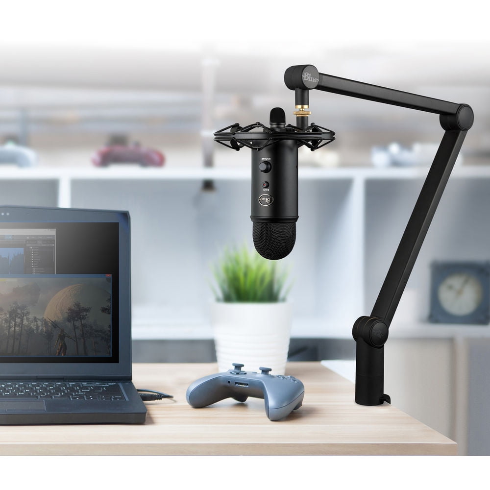 Logitech - Blue Compass Premium Tube-Style Broadcast Boom Arm Premium Tube-Style Premium Tube-Style Broadcast Boom Arm - Serious Techies