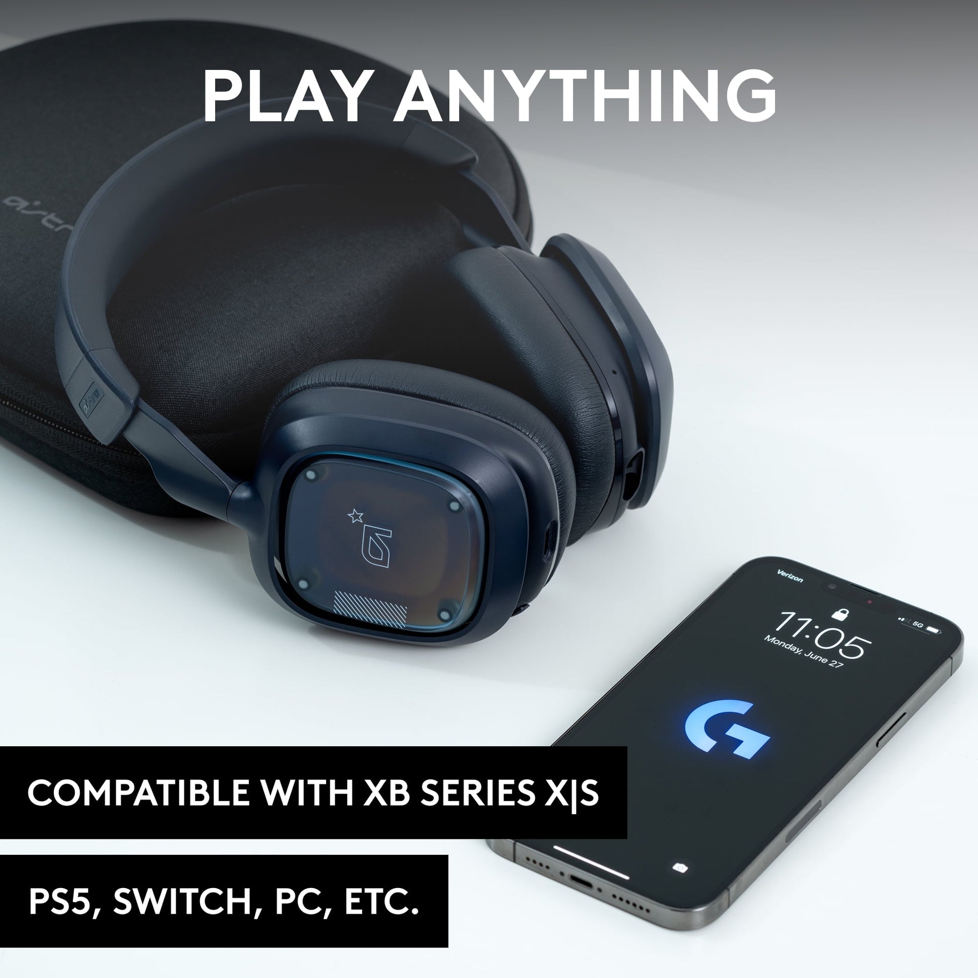 Logitech - G  A30 LIGHTSPEED Wireless Gaming Headset, Bluetooth Enabled, Dolby Atmos, Detachable Boom, 27H Battery, USB-C Charging, for PS5, PS4, Nintendo Switch, PC, Android - Navy - Serious Techies