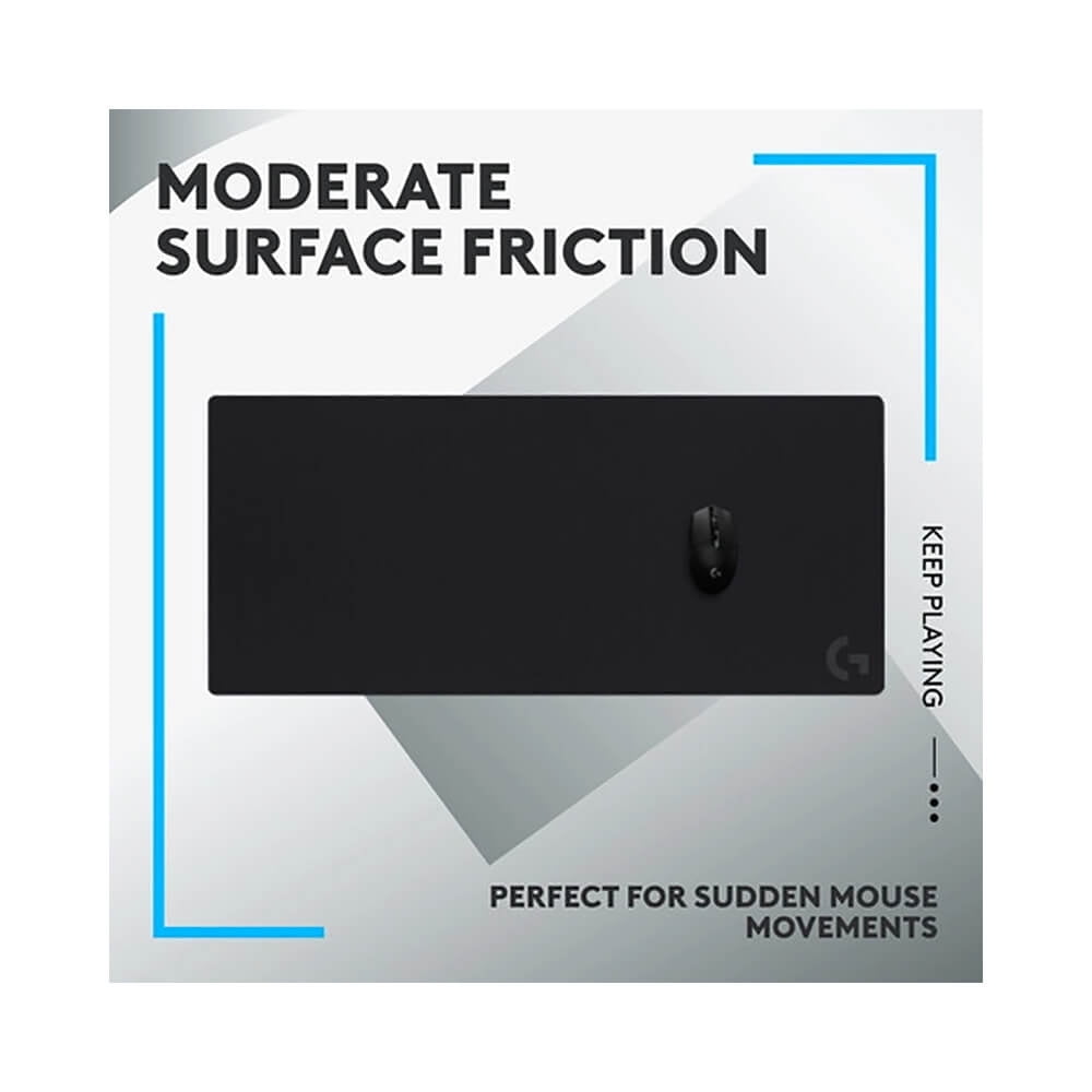 Logitech - G XL Gaming Mouse Pad - 15.75" X 35.43" X 0.12" Dimension - Black - Rubber - Extra Large - Mouse/Keyboard - Serious Techies