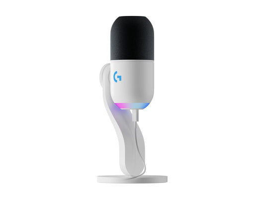 Logitech G - Yeti GX Dynamic RGB Gaming Microphone with LIGHTSYNC, USB Mic for Streaming, Supercardioid, USB Plug and Play for Pc/Mac - off White - Serious Techies