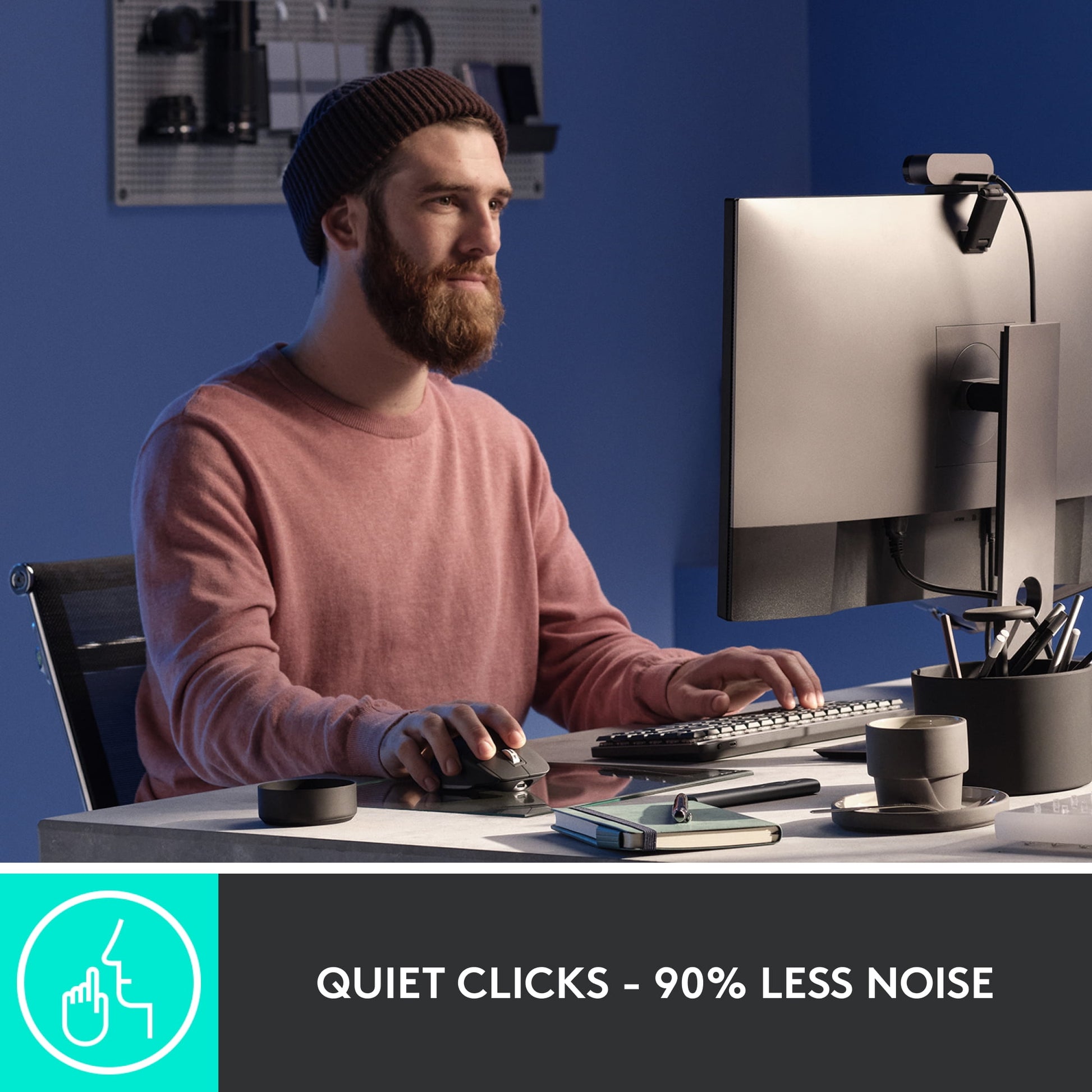 Master Series MX Master 3S Performance Wireless Mouse, Usb-A to USB-C, Pale Gray - Serious Techies