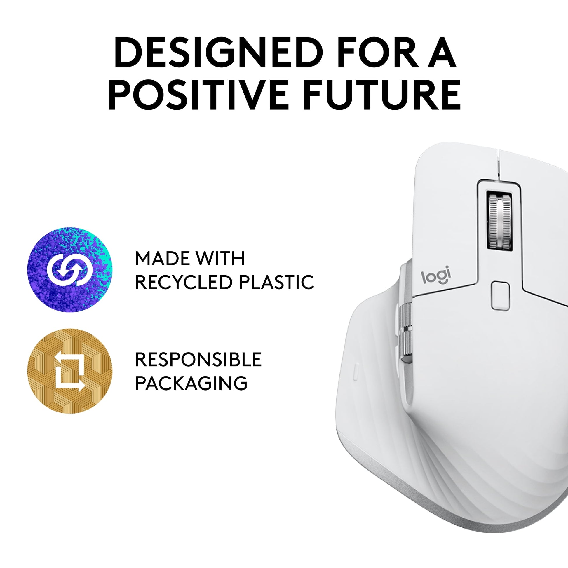 Master Series MX Master 3S Performance Wireless Mouse, Usb-A to USB-C, Pale Gray - Serious Techies