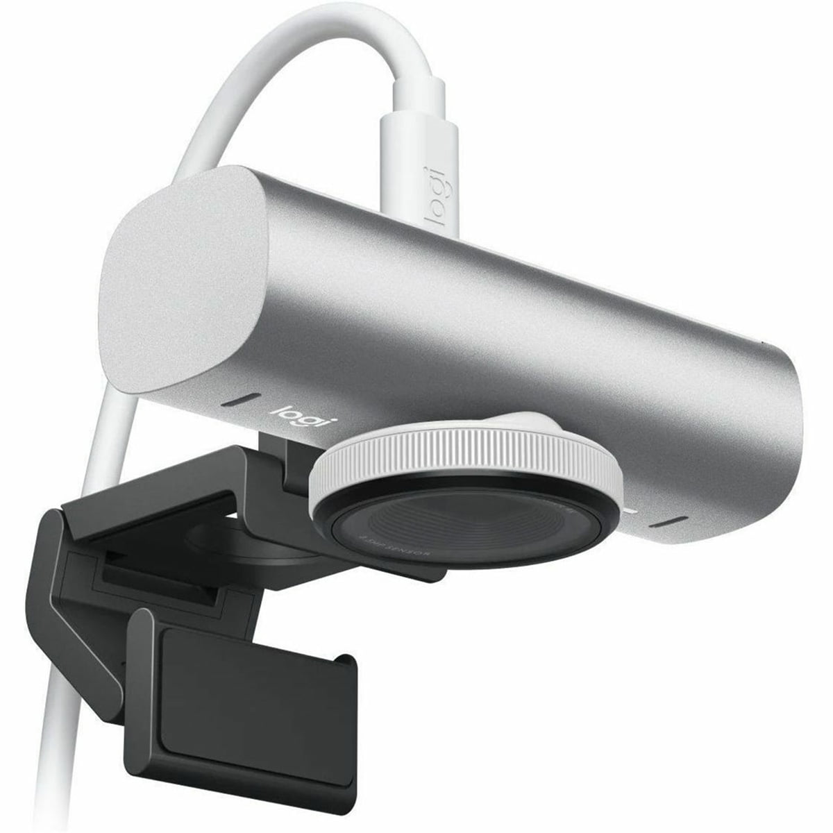 Logitech - MX Brio 4K Ultra HD Collaboration and Streaming Webcam, Pale Gray - Serious Techies