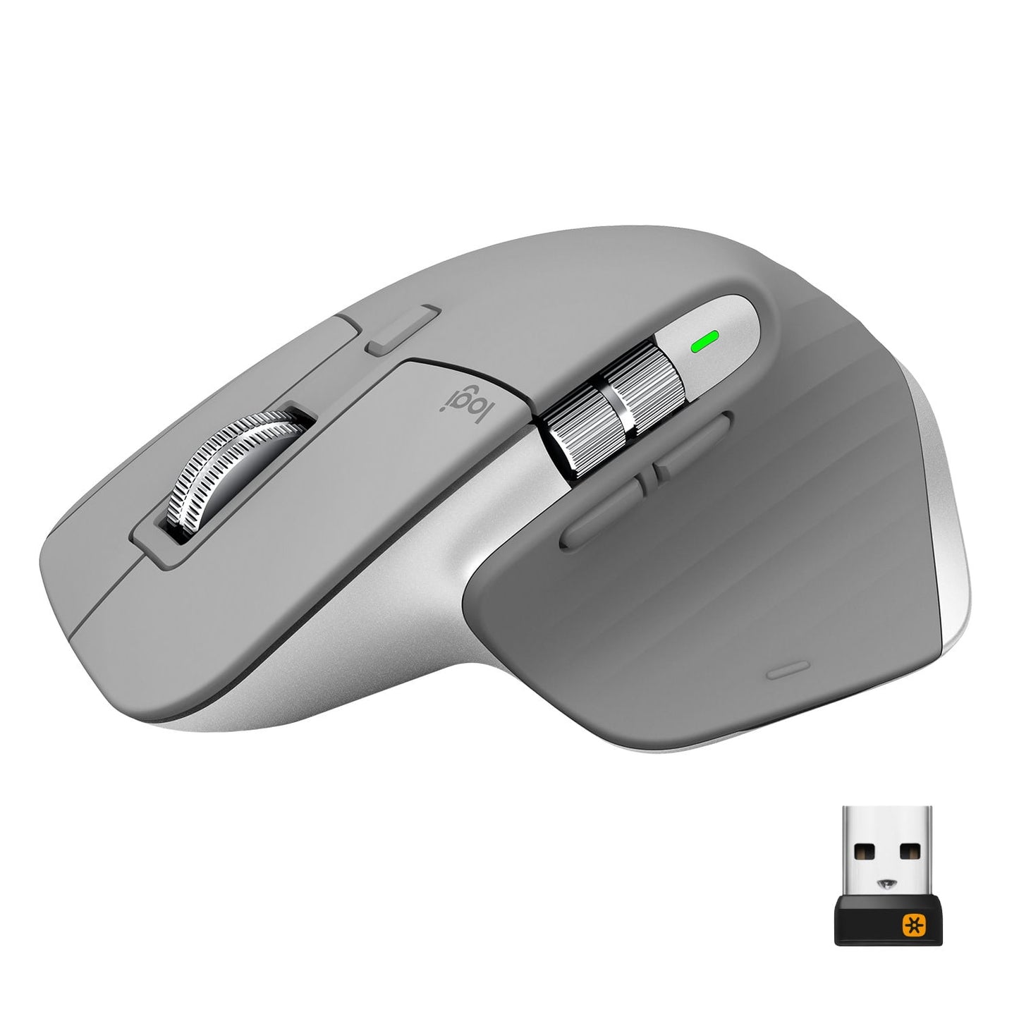 MX Master 3 Wireless Computer Mouse, 7 Buttons, 2.4Ghz, Bluetooth, Mid Gray - Serious Techies