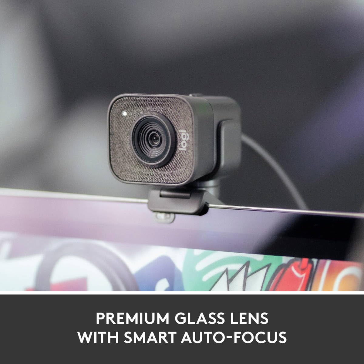 Logitech - Streamcam plus Webcam with Tripod Mount (Graphite), 1080P - Serious Techies