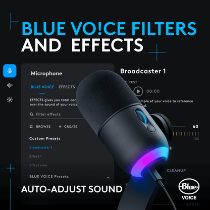 Logitech - Yeti GX Wired Super cardioid Dynamic Gaming Microphone with LIGHTSYNC RGB Lights, Black - Serious Techies