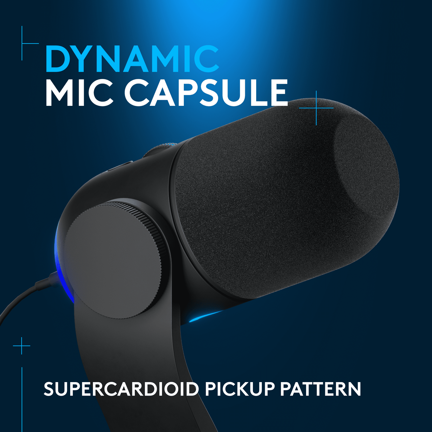 Logitech - Yeti GX Wired Super cardioid Dynamic Gaming Microphone with LIGHTSYNC RGB Lights, Black - Serious Techies