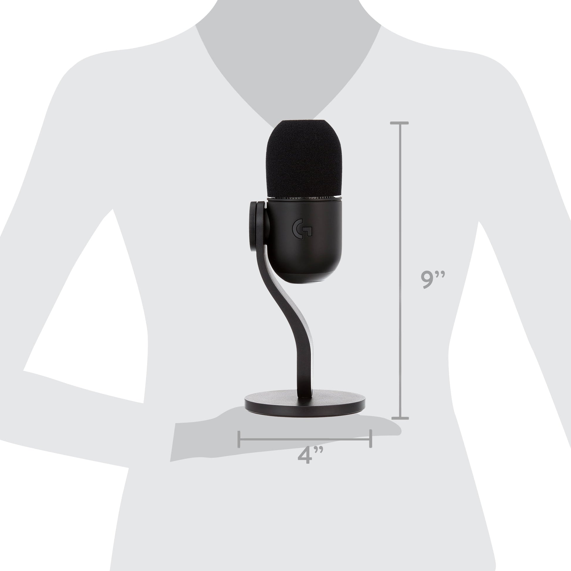 Logitech - Yeti GX Wired Super cardioid Dynamic Gaming Microphone with LIGHTSYNC RGB Lights, Black - Serious Techies